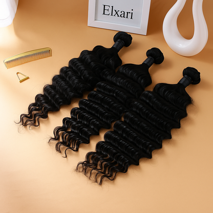 Deep Wave Human Hair Bundles