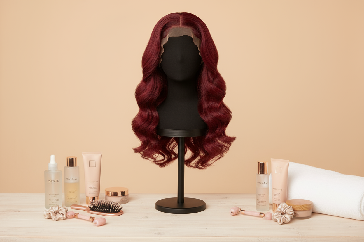 Burgundy Wig