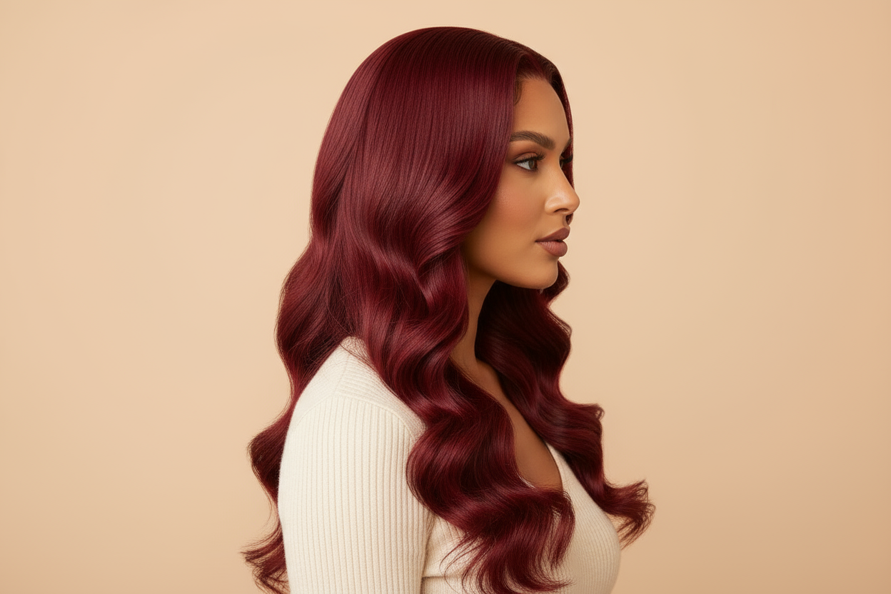 Burgundy Wig