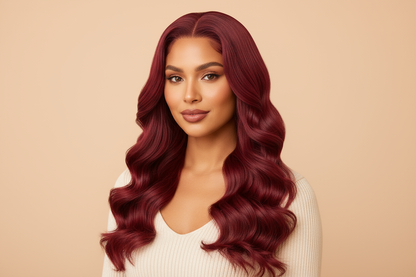 Burgundy Wig