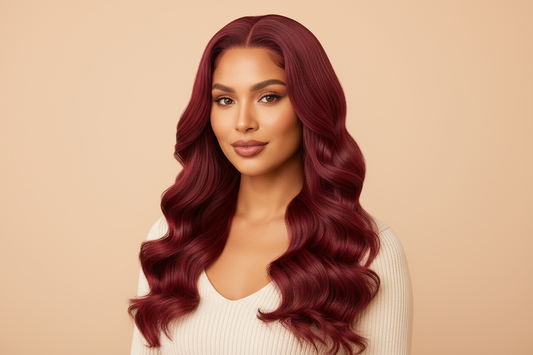 Burgundy Wig